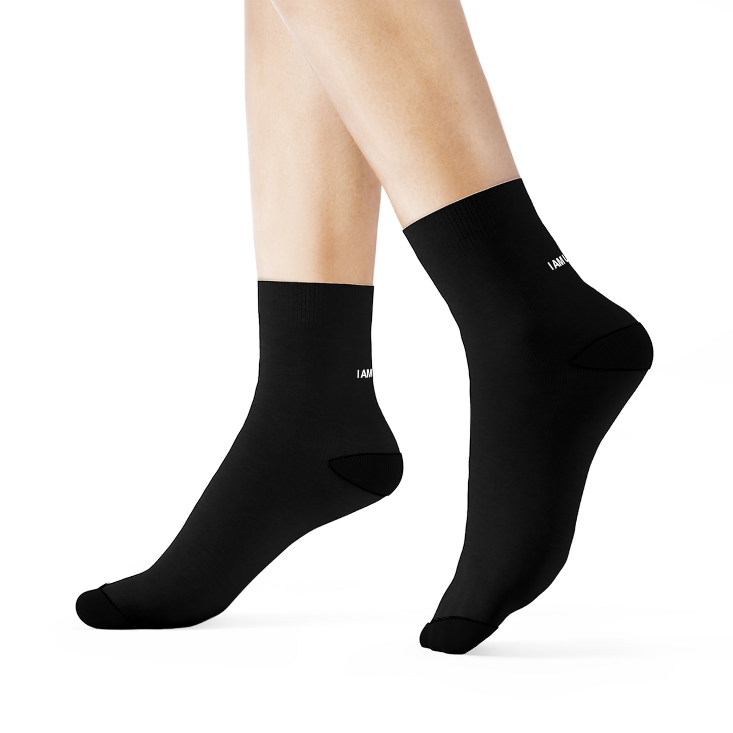 'I AM UNWELL' - Black Crew Socks